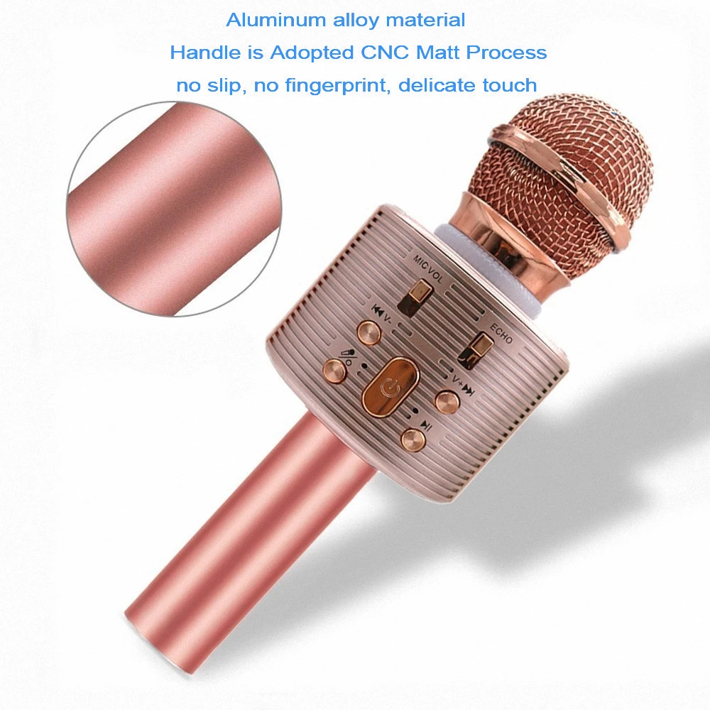 Портативный беспроводной микрофон для караоке Bluetooth динамик KTV HIFI эхо-смеситель конденсаторный микрофон для встречи PK динамик V6 Handhled