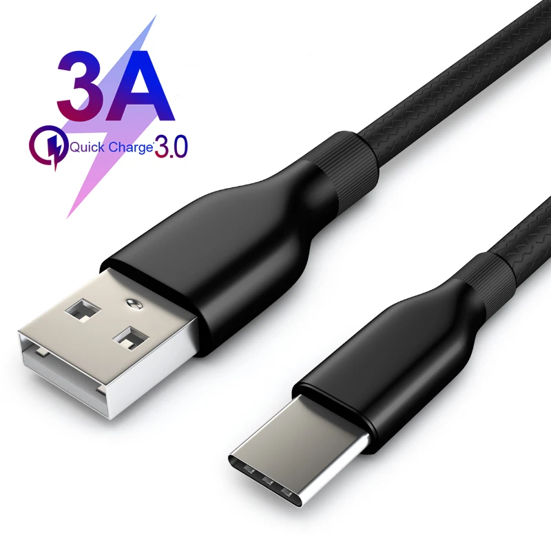 Кабель Micro USB Type C 3A кабель для быстрой зарядки и передачи данных универсальный Xiaomi