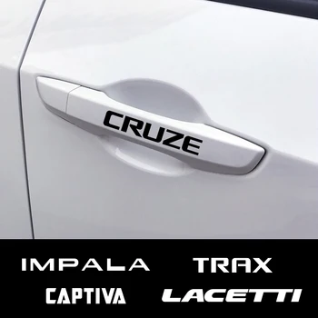 

4PCS For Chevrolet Lacetti Cruze Captiva Equinox Trax Impala Camaro Z71 Sonic Spark Sail Aveo SS Malibu Car Door Handle Stickers
