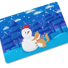 CAMMITEVER зимние коврики Снеговик внутренний коврик у входной двери кухонные ковры для гостиной спальни домашний декор