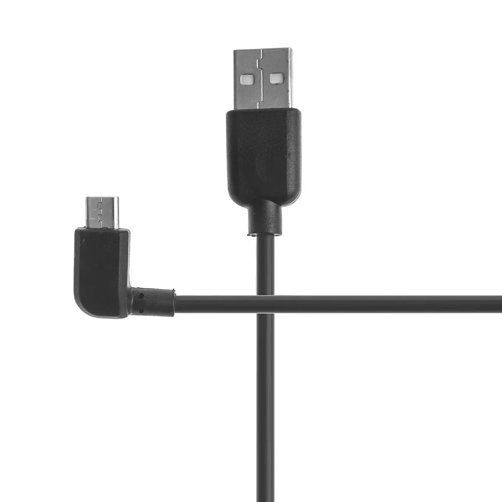 Черный 100 см Micro-USB кабель для синхронизации данных 90 градусов изогнутая литая заглушка disign для TOMTOM GO 40