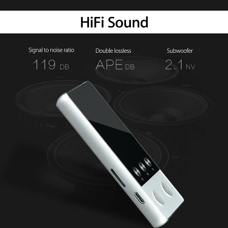 Портативный Bluetooth MP3/4 музыкальный плеер с FM Hi-Fi без потерь Поддержка TF карта JR предложения