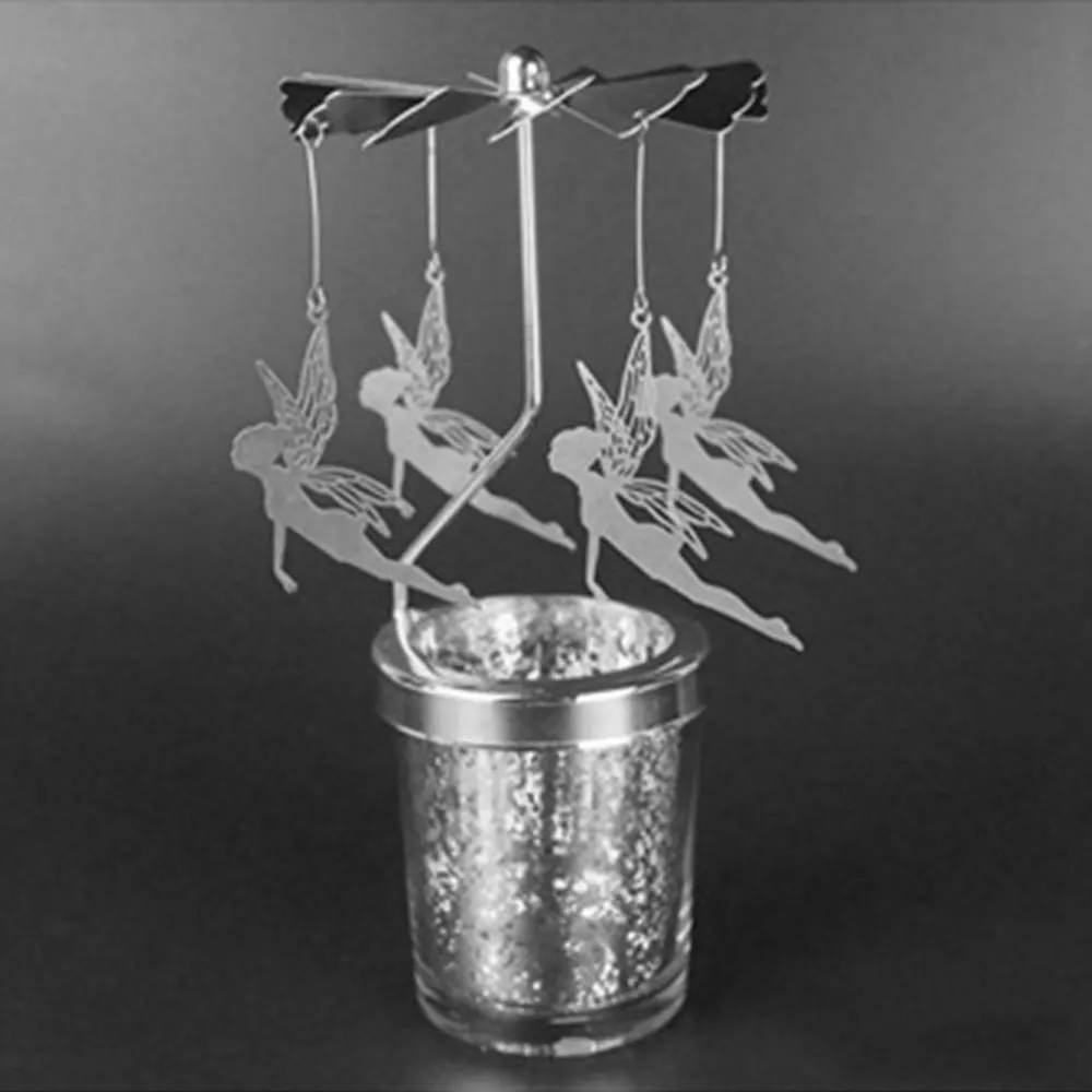 female celestial Ветряная мельница вращающийся канделябр ветряная мельница подсвечник ветряная мельница вращающийся подсвечник креативные романтические металлические вечерние украшения - Цвет: female celestial