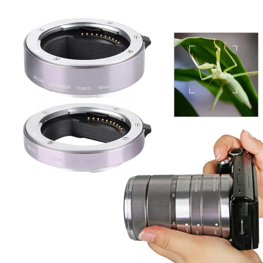 Алюминиевый Автофокус для sony E Mount беззеркальная камера крупным планом переходное кольцо макрокольцо