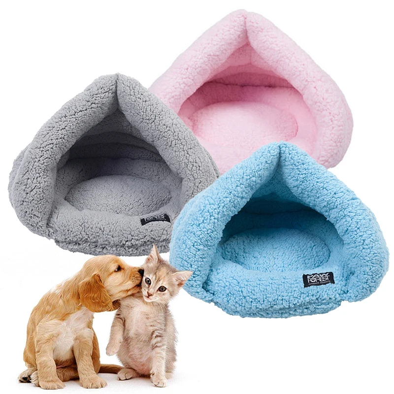 

Winter Warming Kennel Cat Plush Mat Cage Cotton Candy Style Pet Tent Pet Dog Bed Cute Puppy Sofa Dog House Soft Dog Nest 1PC