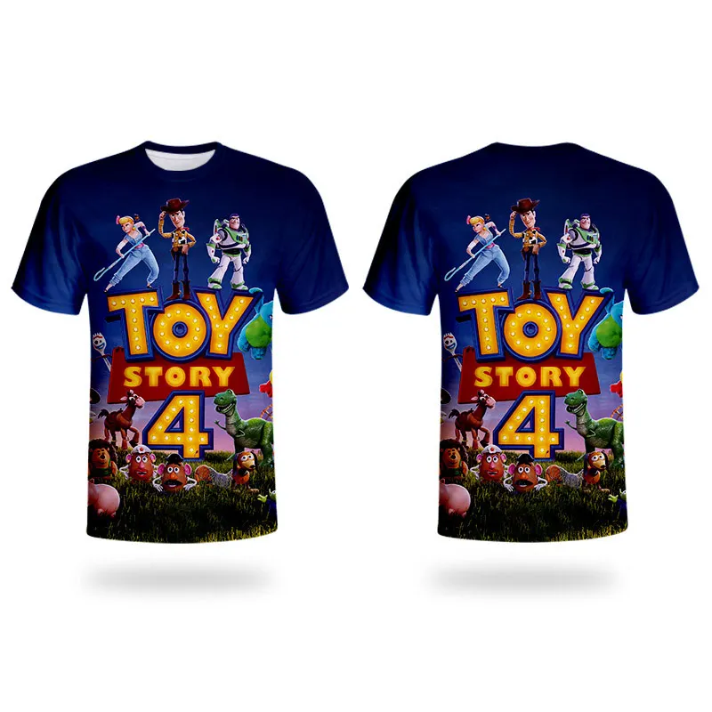 WHOSONG 3D Tshirt popular movie TOY STORY 4 funny cartoon children's clothing - Цвет: T00209
