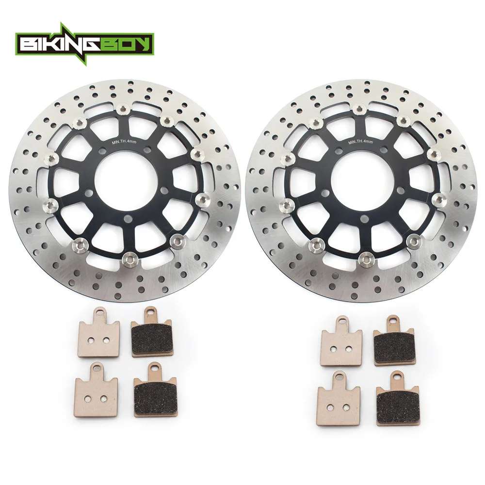 BIKINGBOY для Kawasaki Ninja ZX6R ZX-6R ZX6-R 07 08 09, 10, 11, 12, 13, 14, 15, 16, 17, 18, 19, ZX600R передние тормозные диски тормозные колодки