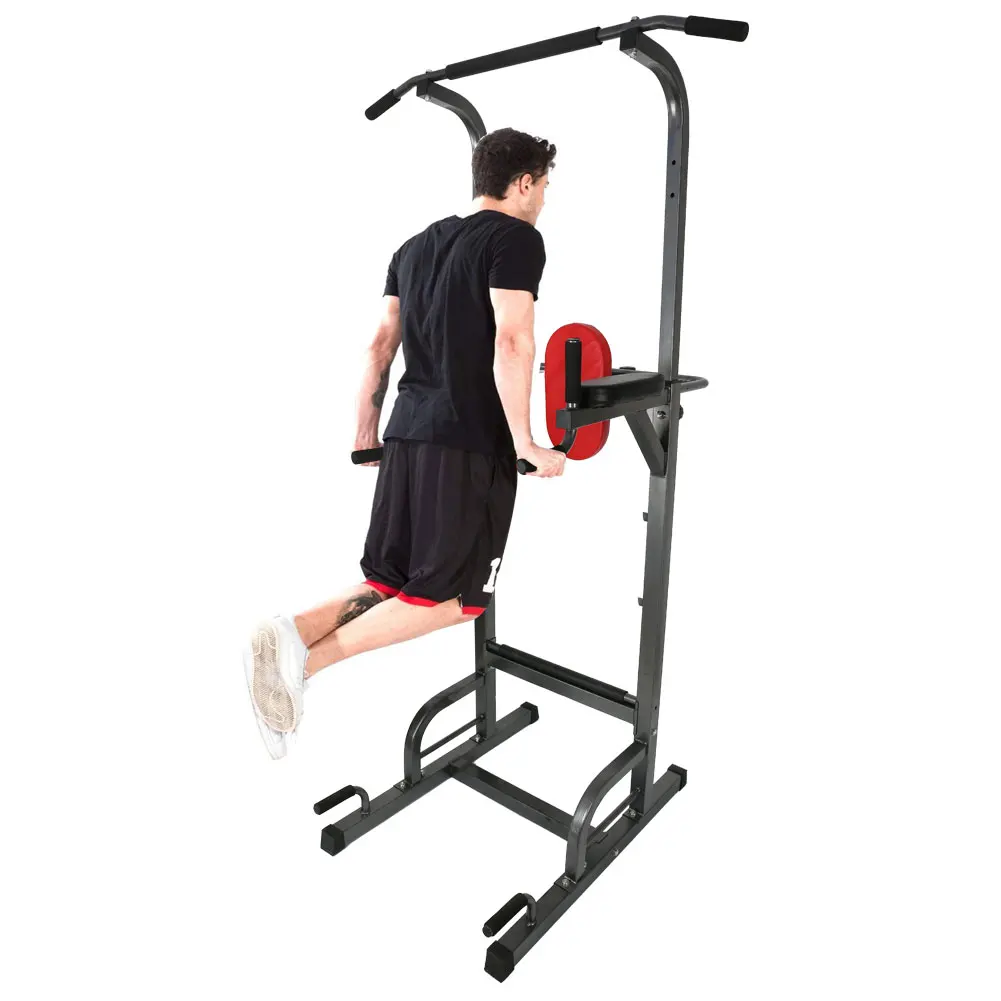 

New Power Tower Home Pull Up Bar Stand Adjustable Multi-Function Fitness Equipment Workout Station