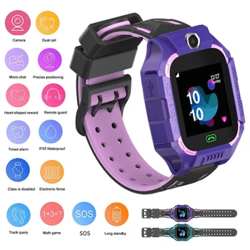 

Smart Watch LBS Post Voice Chat Anti Lost Wristwatch Child SIM Phone Camera SOS with Capacitive Touch Screen