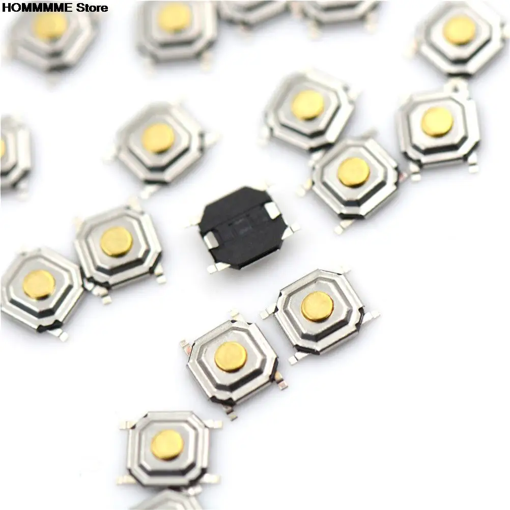 20pcs 4*4*1.5mm Light Touch Micro Switch Keys Button SMD 4pin SMD4 ON/OFF | Обустройство дома