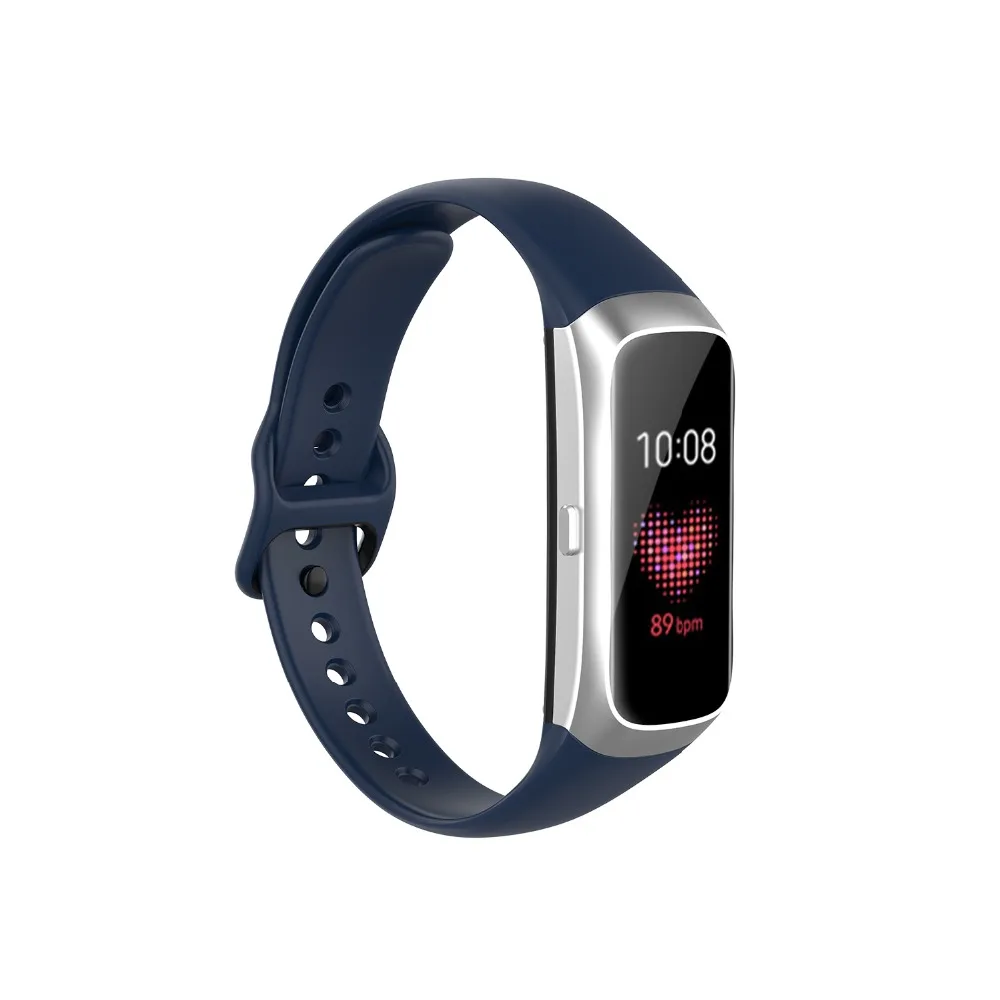 Высокое качество силиконовый браслет петля назад ремешок для samsung Galaxy Fit SM-R370 многоцветный Силиконовый ремешок для часов Ремешки
