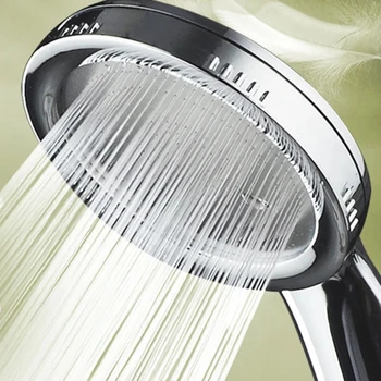 High Pressure Water Saving Rainfall Shower Head Bathroom Accessories ABS Chrome Holder Showerhead  Bathroom Accessories