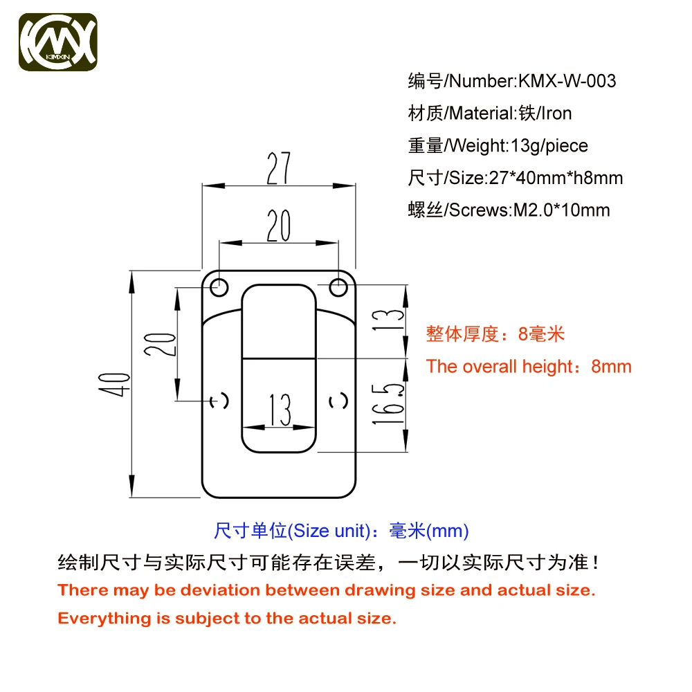 10 шт. 27*40 мм KIMXIN продажи customs Железный немой золотой чехол с застежкой Collectionbox winecsae 4 блокировка отверстия Деревянный чехол аппаратные средства с винтом