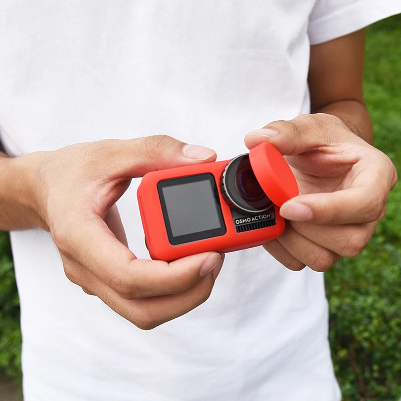 Для DJI OSMO действие силиконовый защитный чехол с шнурком многоцветный Защитные чехлы для DJI OSMO аксессуары для действий