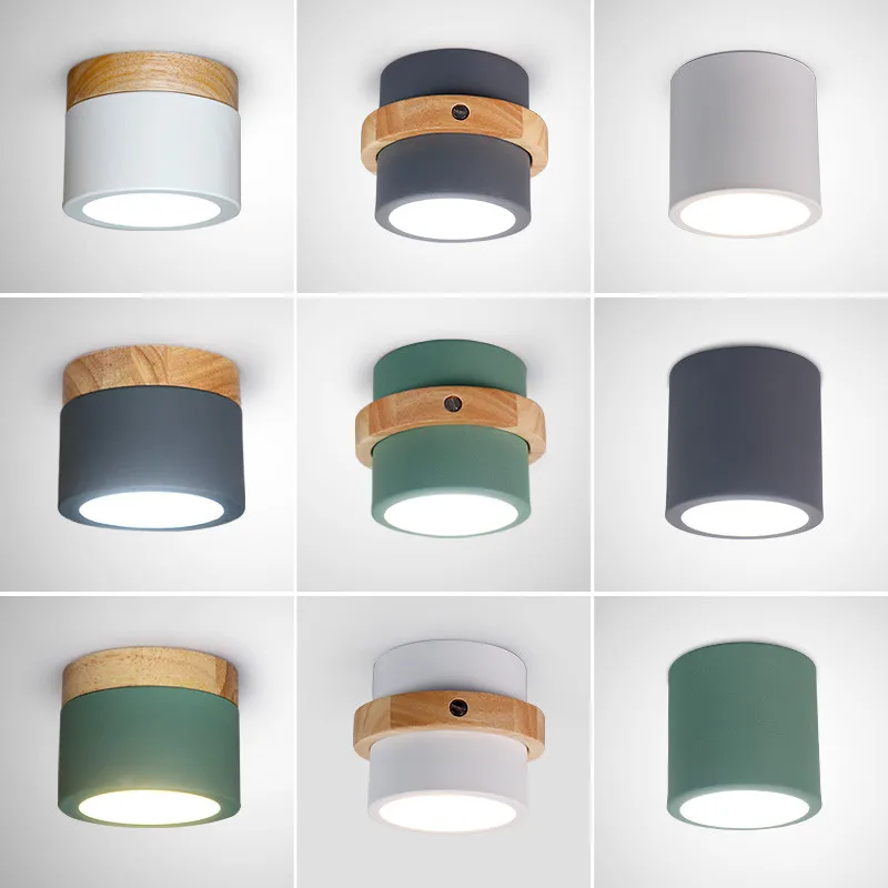 

Nordic Corridor Downlight Ceiling Chandeliers Wood Base Chandelier Lighting Modern Lustre Loft Lamp Dressing Room Led Chandelier
