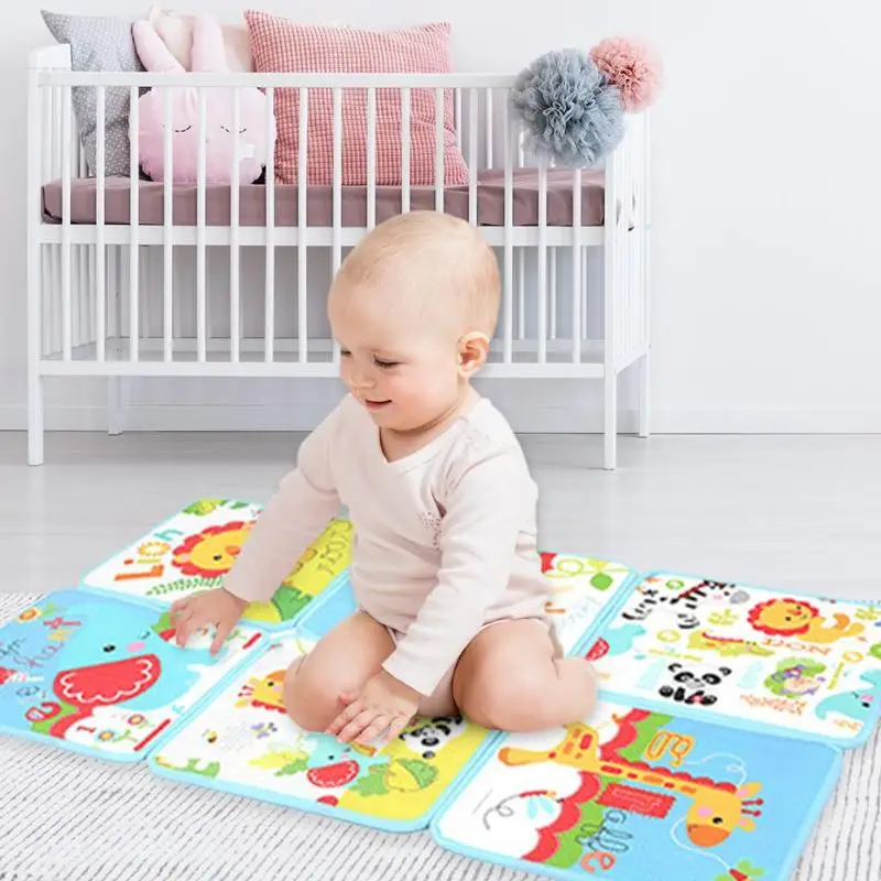 

Baby Play Mat Kids Rug Cute Cartoon Animal Pattern Carpet Colorful Playmat Crawling Activity Mat Carpet For Children Games