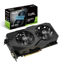 Видеокарта Asus PCI-E DUAL-GTX1660TI-O6G-EVO NV GTX1660TI 6144Mb 192b GDDR6 1500/12002 DVIx1/HDMIx2/