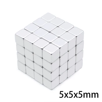 

10/20/50pcs Powerful N35 Neodymium Magnets 5*5*5mm Super Strong Cuboid Cube Magnets Diy Permanent NdFeB Magnets