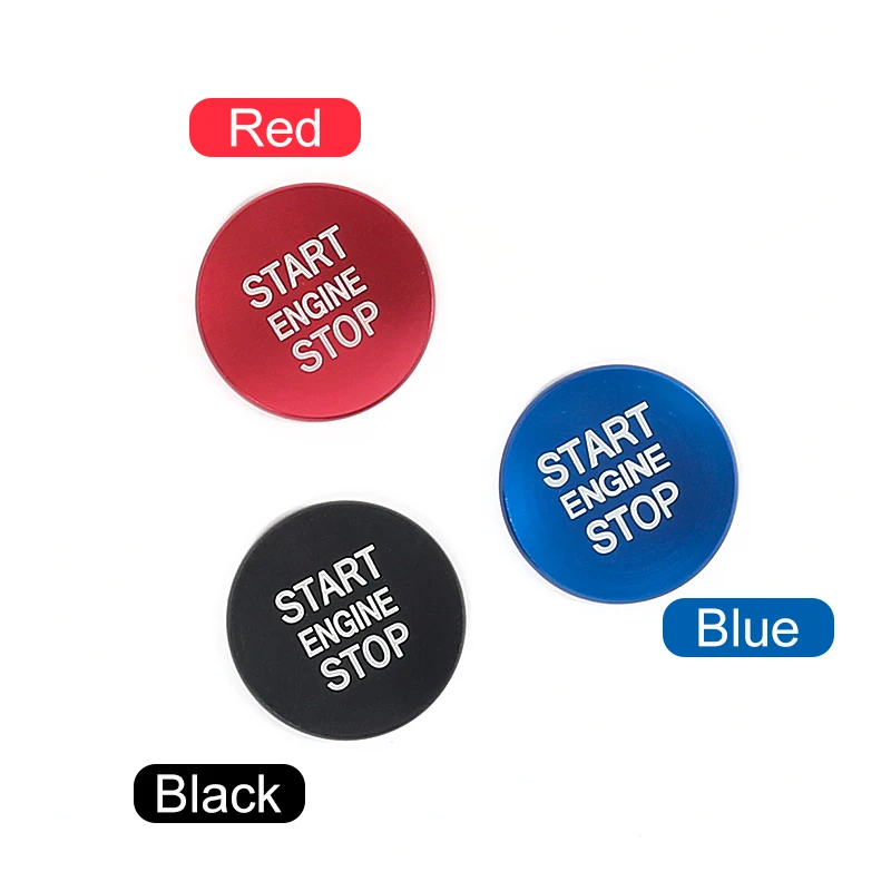 Premium Car Engine One-Click Start Stop Button Ring Cover Trim Sticker