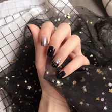 Ноготь для маникюра кончиков ногтей готовая продукция луна и звезды с бриллиантами INS долговечная Водонепроницаемая сеть Red Douyin Celebrity