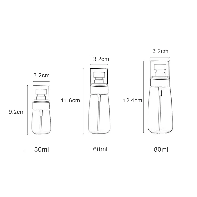 1PCS 30/60/80ml Portable Foam Bottle Empty Pump Clear Bottle Lotion Shampoo Dispenser Refillable Bottles foam pump bottle shampoo dispenser refillable bottle refillable plastic bottles