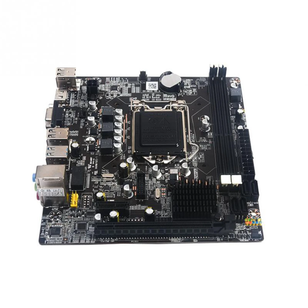 Новейший процессор Intel H61 разъем LGA 1155 Материнская плата mикро ATX 16 Гб 2 DDR3 1600 1333 1066 для Ксеон i3 i5 i7 LGA1155 CPiU материнская плата