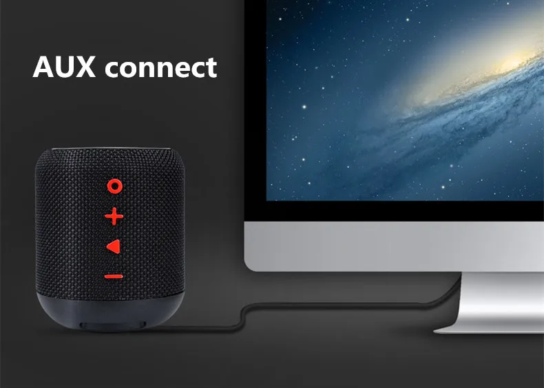 TWS Bluetooth v4.2 IPX6 Водонепроницаемый динамик со встроенным micr Громкая связь Вызов TF fm-радио HIFI сабвуфер для автомобиля мобильного телефона