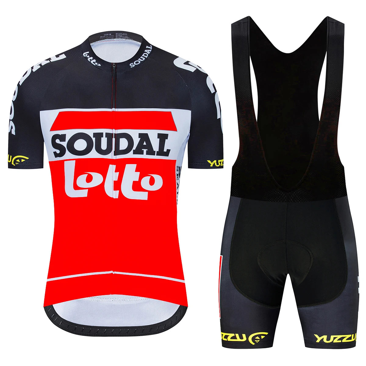 

2020 Lotto soudal cycling jersey set Bicycle maillot breathable Ropa Ciclismo MTB Short sleeve bike cloth 19D GEL MTB jersey
