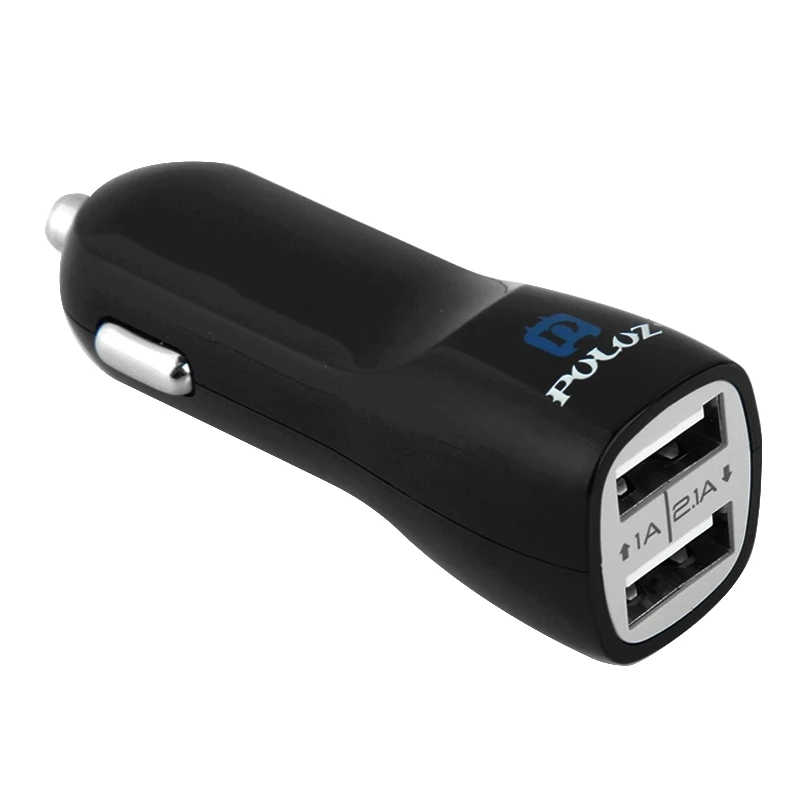 Универсальное автомобильное зарядное устройство PULUZ 5V 2.1A+ 1A с двумя usb-портами