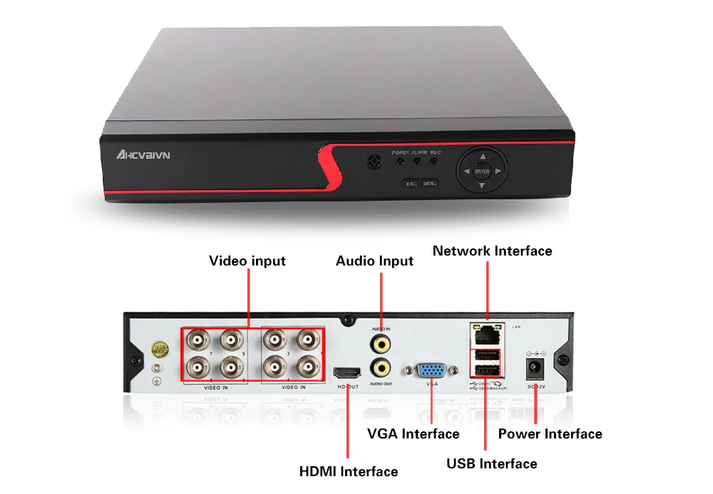 5MP P2P Full HD DVR NVR 4CH 8CH 4MP 1080P H.265 5 в 1 AHD TVI CVI IP CVBS XVR для аналоговой Onvif камеры