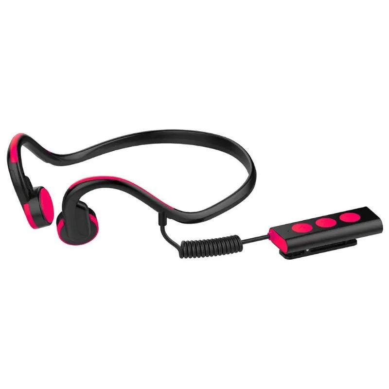 Воротник клип костной проводимости Bluetooth гарнитура водонепроницаемый стерео наушники шумоподавления наушники с микрофоном