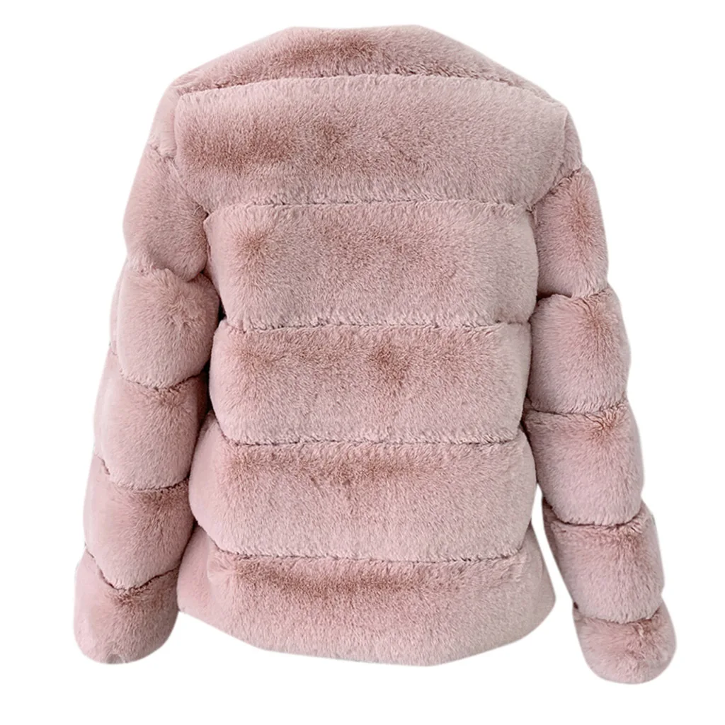 4XL размера плюс женское пальто из искусственного меха куртка зимнее пальто из лисьего меха женская теплая плюшевая верхняя одежда элегантный женский жакет пальто