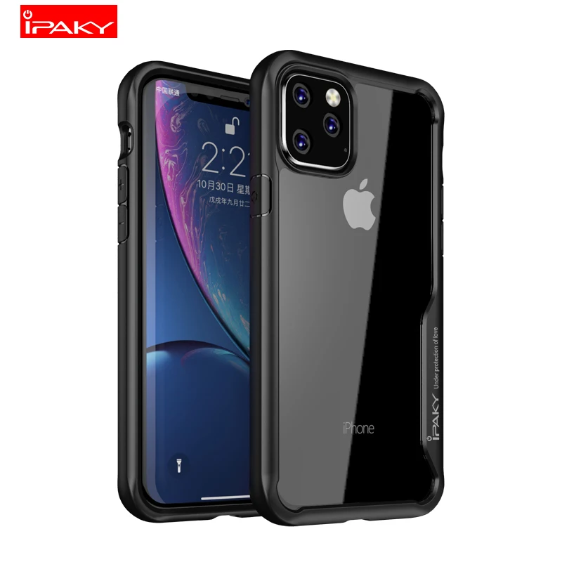 Чехол для apple iphone 11 pro max 2019 силиконовый акриловый Гибридный противоударный