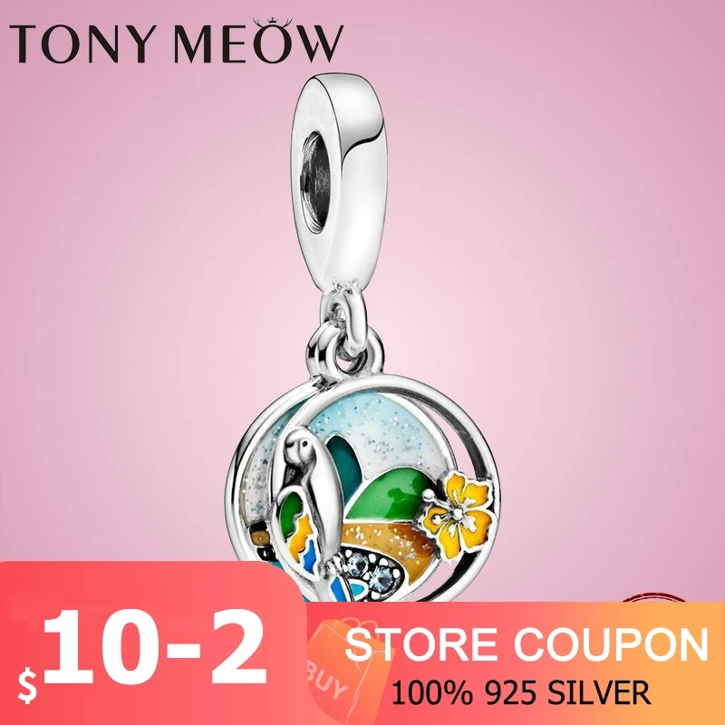 

CODEDOG Brazil Love Dangle Charms 925 Sterling Silver 925 Spring View Beads Charm fit CODEDOG Bracelet Jewelry Accessories