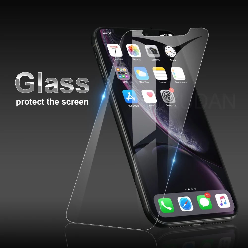 Protective glass on iphone 7 8 6s Plus X XS 11 Pro Max XR 5s SE 2020 Screen Protector Tempered glass For iphone 11 Pro Max glass