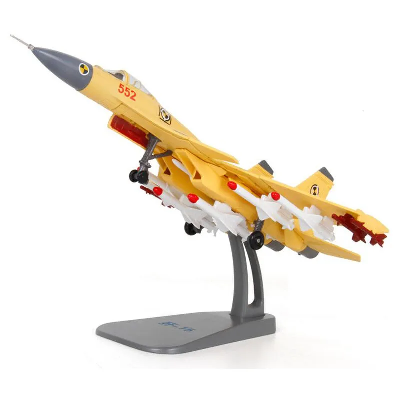 1/100 весы темно-синяя армейская китайская J-15 аналогичная Россия Су 33 Боевая модель самолета Сокол игрушки для взрослых и детей displaycollects