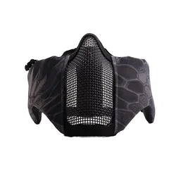 Breathable Tactical Airsoft Protective Face Mask with Ear Mesh (BMW)