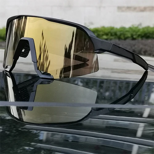 S3 3 линзы поляризованные велосипедные очки Gafas Ciclismo для мужчин и женщин фотохромные MTB дорожный велосипед солнцезащитные очки скорость 100 - Цвет: S3 colour 13