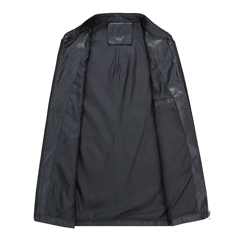 Размер 8XL 7XL 6XL 5XL брендовая куртка из искусственной кожи мужские осенние зимние повседневные мужские куртки однотонная одежда эластичная верхняя одежда для мотоциклистов