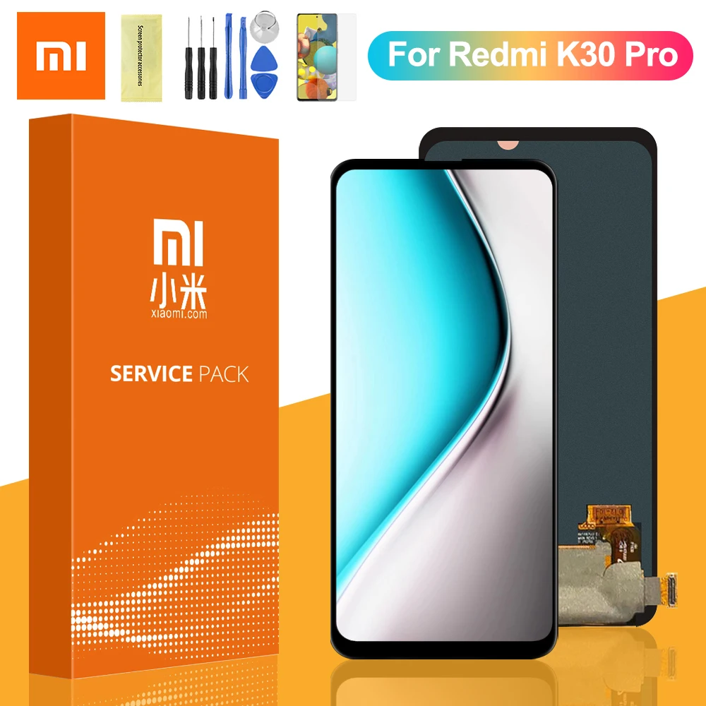 ЖК-дисплей Super AMOLED для Xiaomi Poco F2 Pro сенсорный экран с дигитайзером в сборе и рамкой