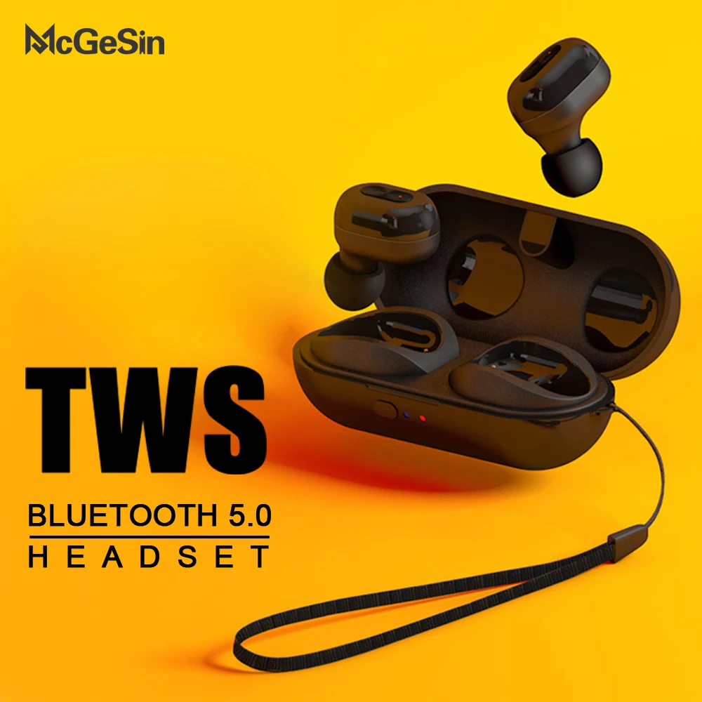 McGeSin 2019 Новинка N9 TWS беспроводные Bluetooth V5.0 наушники Hifi гарнитура музыкальные