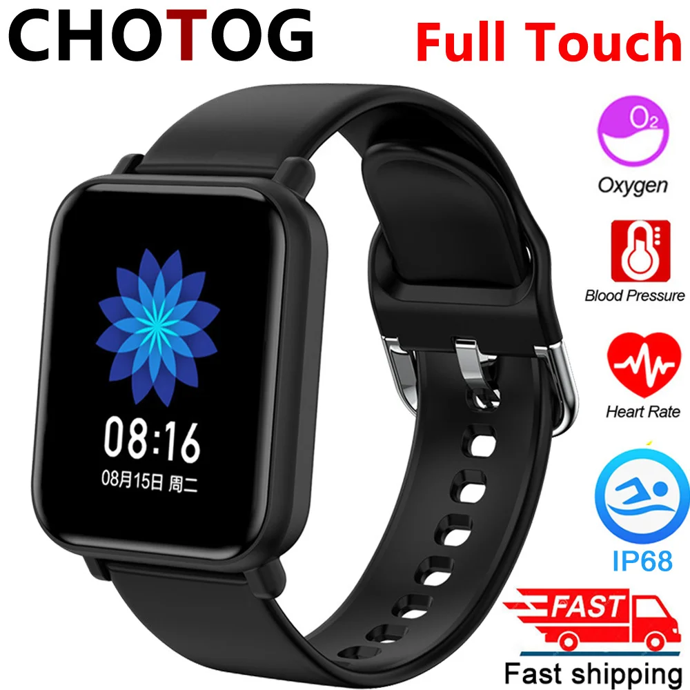 Смарт часы Full Touch для мужчин и женщин, модные часы на заказ, фитнес трекер Ip68, водонепроницаемые спортивные Смарт часы, кровяное давление|Смарт-часы| | АлиЭкспресс