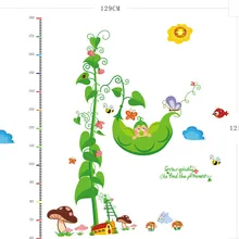 Бабочка Детские Большие наклейки для измерения роста три поколения съемные наклейки для измерения роста настенные наклейки для спальни AY845