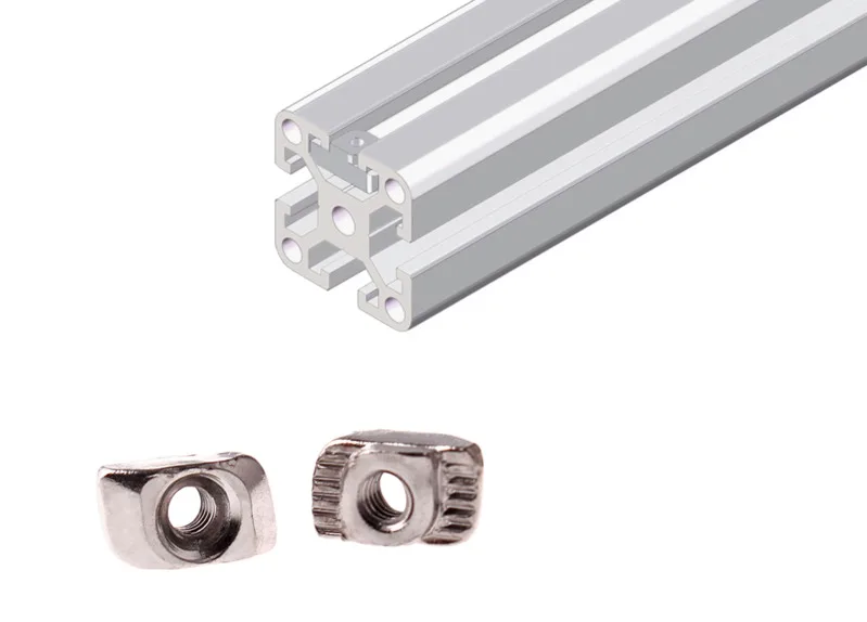 10/20/50/100PCS M3 M4 M5 for 20 Series T-Slot T-nut Sliding T Nut Hammer Head Drop In Nut Connector Aluminum Extrusion Profile