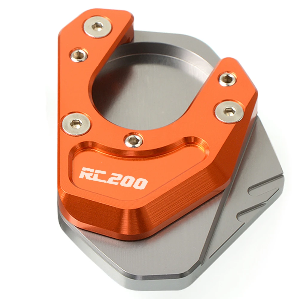 GY-OR-RC200 Для KTM RC200 RC 200 Аксессуары для мотоциклов с ЧПУ Алюминий мотоцикл стопы боковая стойка увеличитель - Цвет: GY-OR-RC200