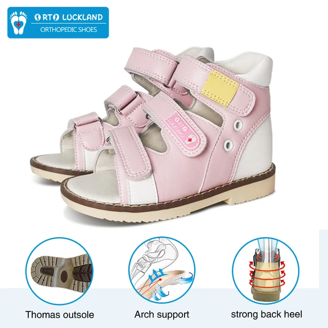 Children's Footwear Summer  Kids Girls Orthopedic Sandals Barefoot Princess Baby Toddler Boys Flatfeet Shoes Size20 21 22