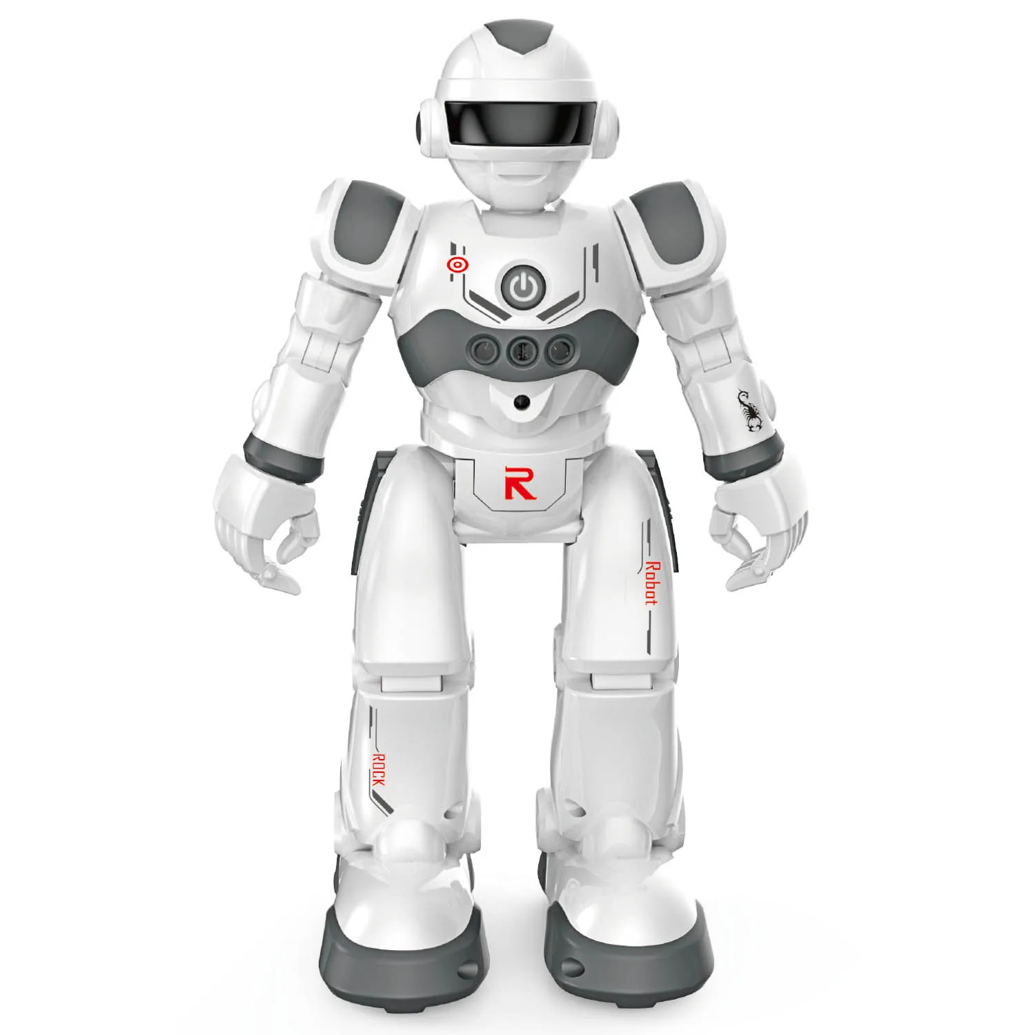 Grey Kid RC музыка пение танцы Сказочник робот умный Интеллектуальный светодиодный пульт дистанционного управления Датчик жестов прогулочный робот интерактивная игрушка - Цвет: Grey