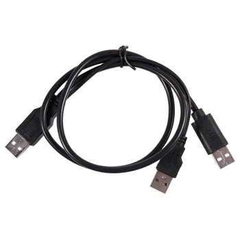 

USB 2.0 Type A Male to Dual USB A Male Y Splitter Cable Cord Black