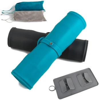 

Pet Travel Collapsible Roll-a-Bowl Dog Puppy Cat Silicone Feeding Bowl for Food Water with Storage Bag TB Sale
