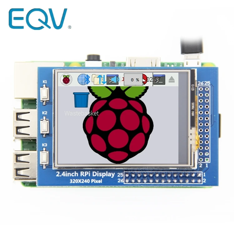 EQV 2 4/2 8 дюйма 320*240 TFT ЖК-экран для Raspberry Pi GPIO вход | Электронные компоненты и